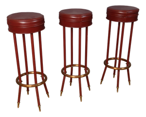 Vintage Bar Stools, 1970s, Set of 3