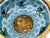 Blue Chinese Imperial Honorific Cloisonné Bowl Carved Jade Medallion & Ring Handles For Sale - Image 8 of 12