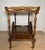 Spanish Mid-Century Wooden Bar Cart with Turned Legs and Bottle Holder For Sale - Image 11 of 12