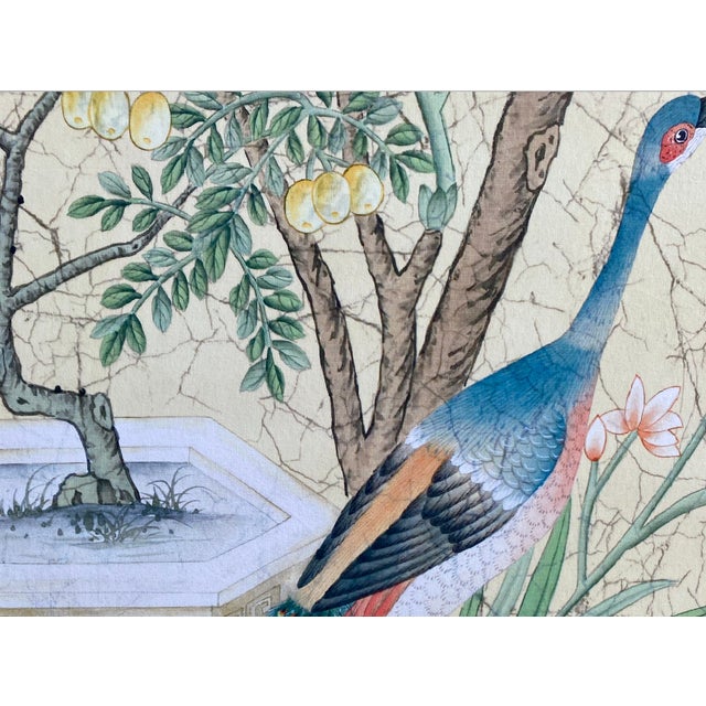 Wallpaper material: india tea paper Panel size: 30" *72"/ panel*3 panels Wallpaper handicraft: printed wallpaper, hand-...