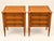 Louis XVI Style Mahogany Bedside Tables with Brass Trims, 1970s, Set of 2 For Sale - Image 3 of 5