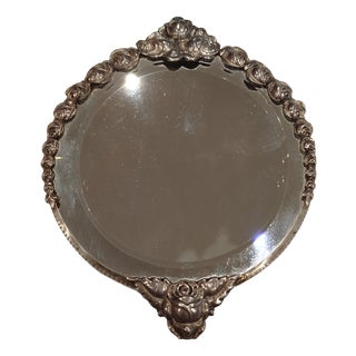 Vintage Silver Mirror, 1930s For Sale