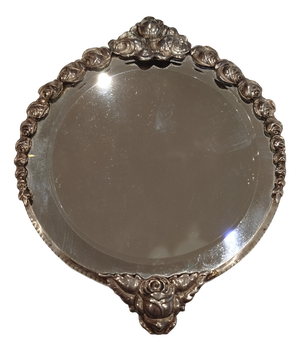 Vintage Silver Mirror, 1930s