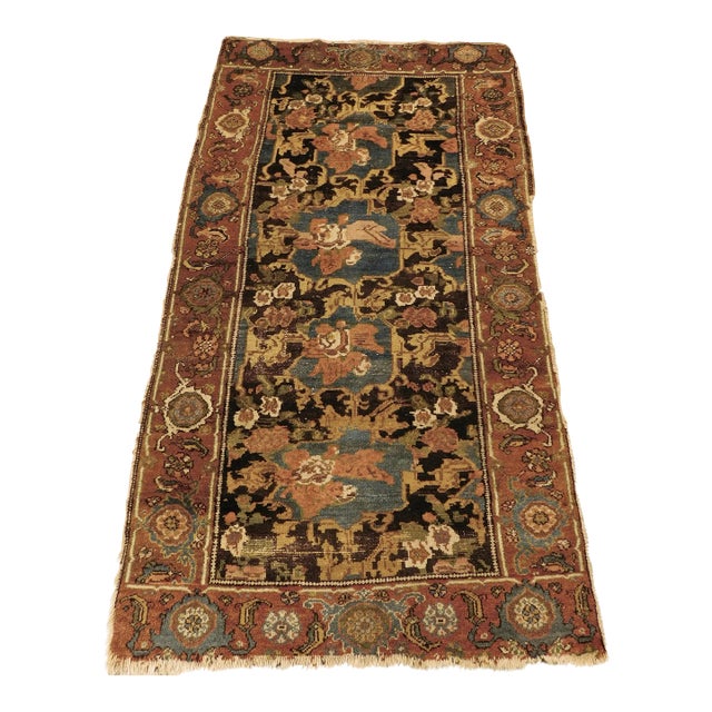 1920s Antique Persian Bakhtiar Rug 3'5"x 6'2" For Sale