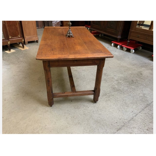 Antique Cherrywood Monastery Table, 1890s For Sale - Image 12 of 14