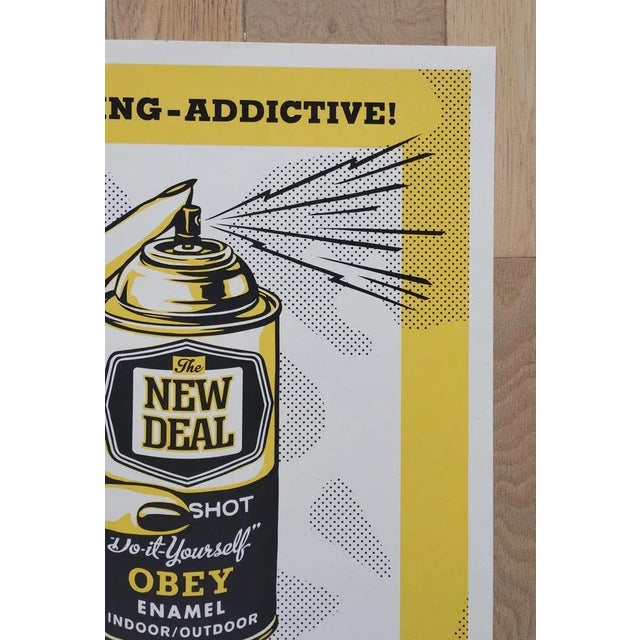Shepard Fairey (Obey Giant), Warning Addictive, 2019, Screenprint For Sale - Image 6 of 8