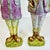 Sculpture Materials Vintage Boho Chic Shabby Chic Foil Wrapped Plaster Tall Rabbits - A Pair - Easter For Sale - Image 7 of 14