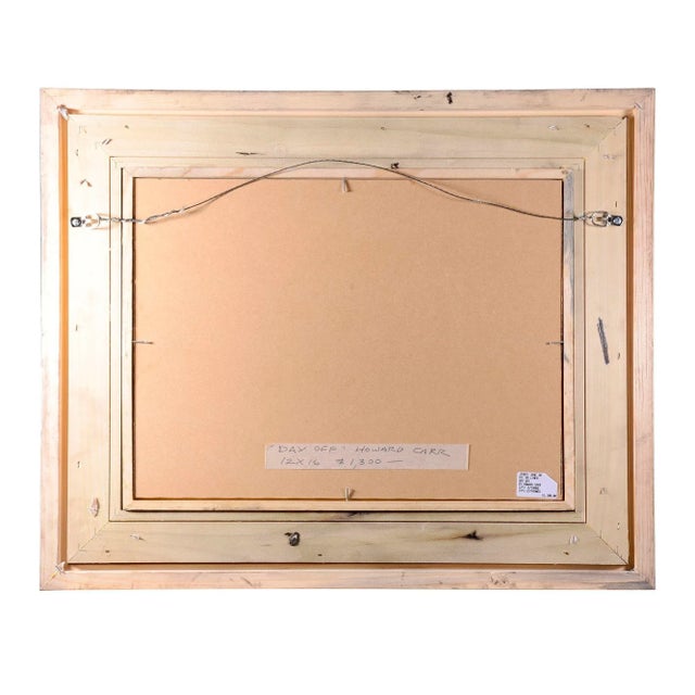 2020s Howard Carr "Day Off" Oil Painting on Linen For Sale - Image 5 of 6