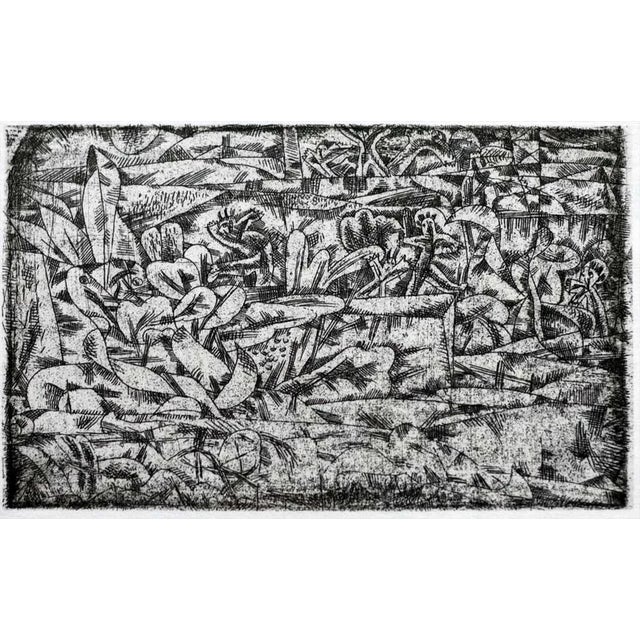 Abstract Paul Klee Lithograph Ltd Edition “Garden of Passion" For Sale - Image 4 of 6