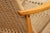Mid-Century Modern Yugoslavian Woven Rocking Chair & Folding Ottoman | Circa 1960s For Sale - Image 14 of 18