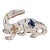 19th Century French Desvres Fourmaintraux Freres Faience Salamander For Sale
