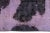 Purple Vintage Overdyed Handmade Purple Abstract Wool Rug For Sale - Image 8 of 10