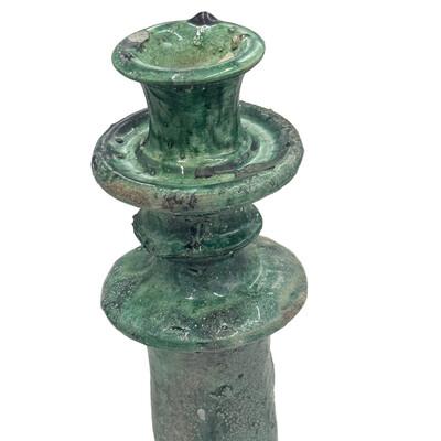 Moroccan 1970s Moroccan Tamegroute Glazed Candlestick Holder For Sale - Image 3 of 6