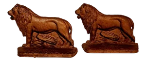 Ac Williams Cast Iron Lion Bookends