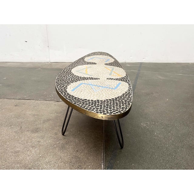 Metal Mid-Century German Mosaic Couch Table from Berthold Müller Oerlinghausen, 1960s For Sale - Image 7 of 18