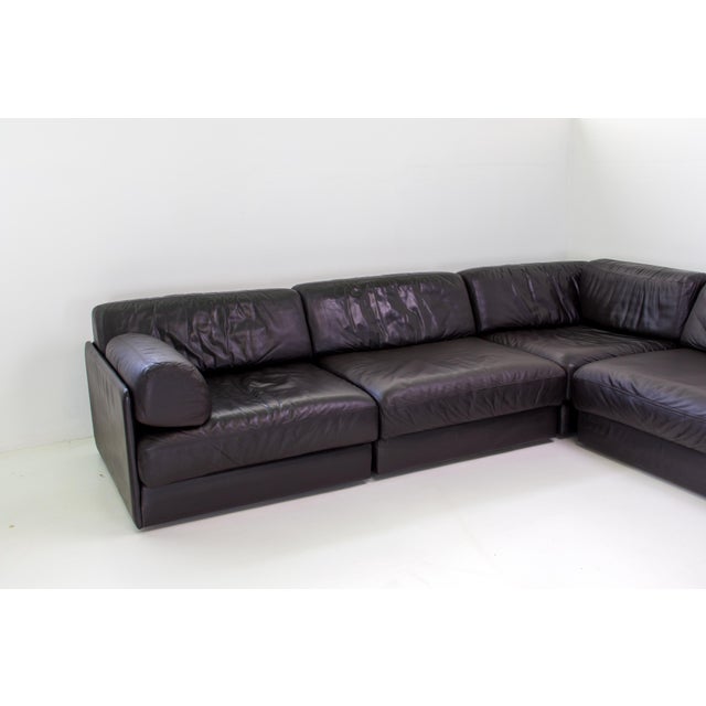 Mid-Century Modern DS-76 Modular Leather Sofa from de Sede, 1990s, Set of 5 For Sale - Image 3 of 18