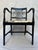 Hollywood Regency Pyne Hollyhock Chintz Black Neoclassical Armchair For Sale - Image 3 of 16