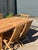 Rectangular Extendable Teak Garden Table and Folding Chairs, Set of 7 For Sale - Image 8 of 10