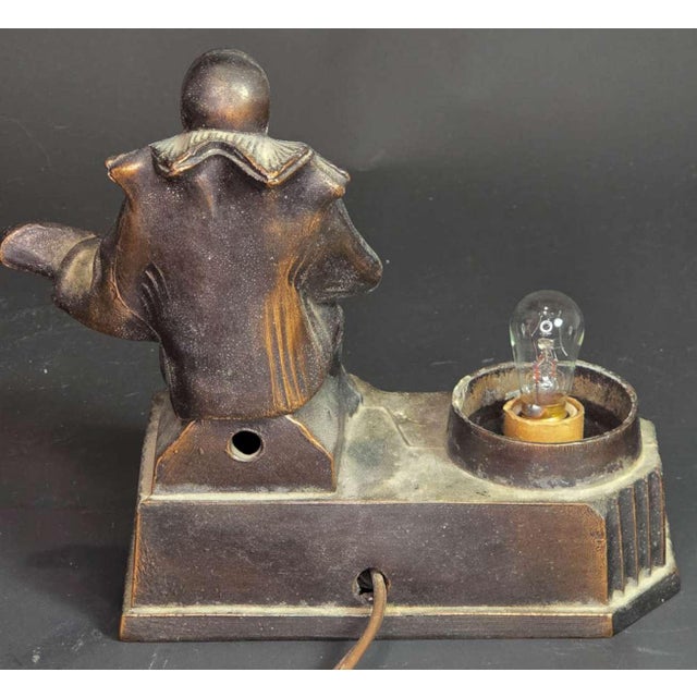 Antique Art Deco Harlequin Table Lamp For Sale - Image 11 of 13
