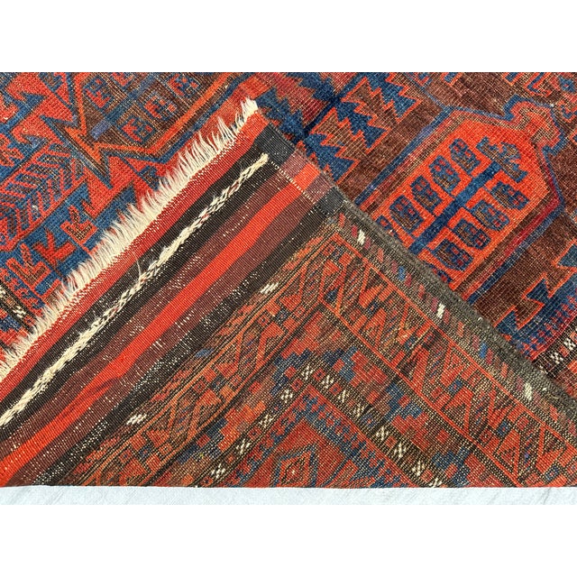 Antique Turkmen Kalamdani Hand-Knotted Wool Rug - 6'0" X 3'6" For Sale - Image 12 of 12