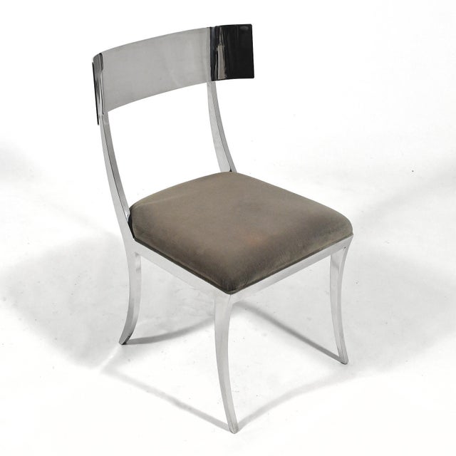 Bernhardt "Gustav" Chair in Stainless Steel For Sale - Image 9 of 10