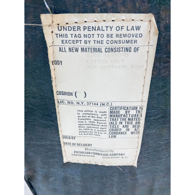 Metal Vintage Chrome Frame Milo Baughman Style Upholstered Accent Chair Circa 1960 For Sale - Image 7 of 9