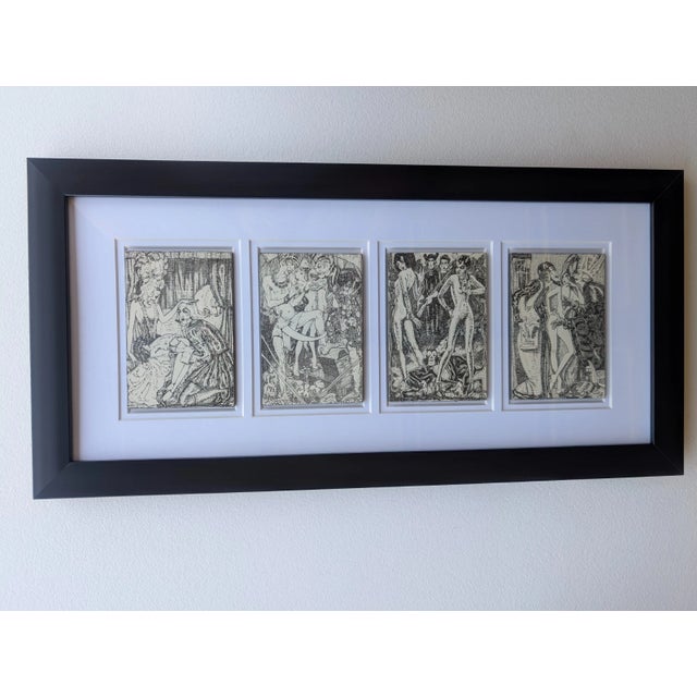 This 22.5x11, Professionally Framed Tribute is a homage to Illustrator Mahlon Blaine 1894-1969. Blaine was a twentieth...