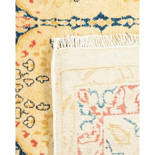 1990s Vintage Tribal Hand Knotted Wool Area Rug, Gold - 6'1" X 9'3" For Sale - Image 5 of 9