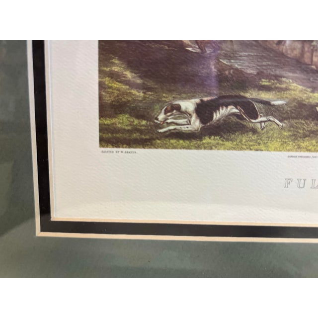 Vintage Traditional English Hunt on Horse Scene Framed Prints - Set of 2 For Sale - Image 9 of 10