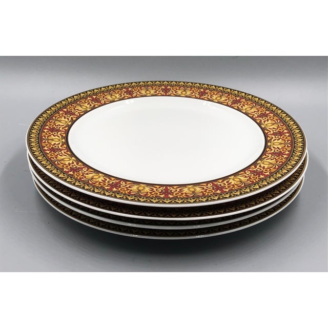Medusa Red Breakfast Plates by Versace for Rosenthal, 1990s, Set of 4 For Sale - Image 9 of 10