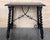 19th Spanish Side Table with Cared Turned Legs and Iron Stretcher For Sale - Image 16 of 18