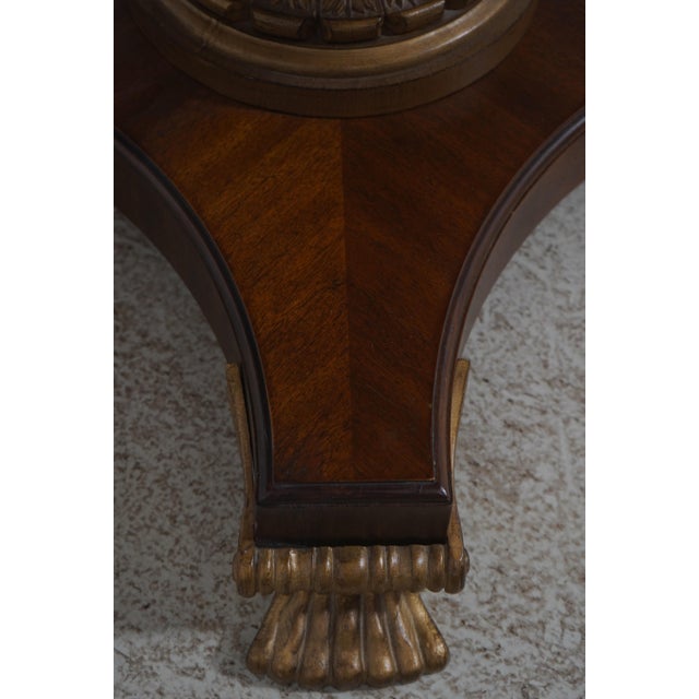 Drexel Heritage Round Regency Style Marble Top Table For Sale - Image 11 of 15