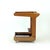 Mid-Century Modern Mid-Century Modern Wooden Bar Cart with Black Opaline Glass Tops, 1960s For Sale - Image 3 of 10