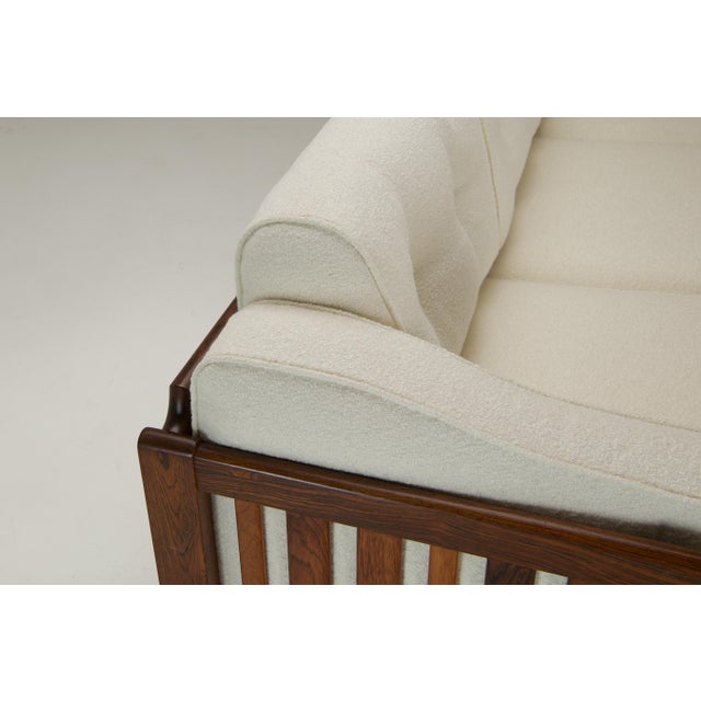 Mid-Century Modern Monte Carlo Three-Seater Sofa in White Bouclé from Ingvar Stockum, 1960s For Sale - Image 3 of 10