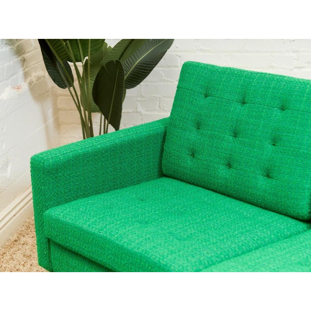 Green Don Sofa in Grass Green Tweed For Sale - Image 8 of 12
