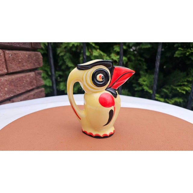 Art Deco Ceramic Toucan Vase by Ditmar Urbach Erphila, 1930s For Sale - Image 4 of 8