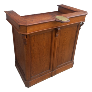 Vintage Trade Counter in Oak, 1890s