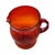 Mid 20th Century Art Deco Tangerine Glass Pitcher For Sale - Image 4 of 9