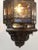 Moroccan Hall Lantern Light Fixture With Multi-Color Glass Moorish Style For Sale - Image 4 of 13