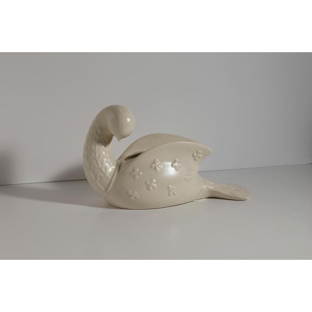 Beswick Dove Vase in Ivory and Ceramic attributed to Kathi Urbach, England, 1950s For Sale - Image 4 of 11