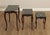 Rococo Style Set of Three Marble Top Mahogany Nesting Tables For Sale - Image 10 of 18