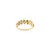 Metal Multi Tourmaline Marquise Half Eternity Band in 18k Yellow Gold Size 6.5 For Sale - Image 7 of 10