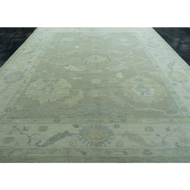 Early 21st Century Turkish Oushak Rug 9'11 x 14'2" #19370 For Sale - Image 5 of 8