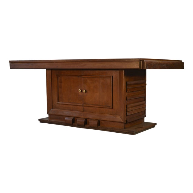 Oak Table by Charles Dudouyt, 1950s For Sale