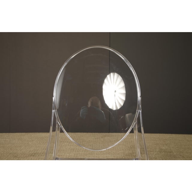 Kartell Victoria Ghost Chairs Clear Philippe Starck Acrylic Dining Chairs - Set of 5 (New Old Stock) For Sale - Image 10 of 16