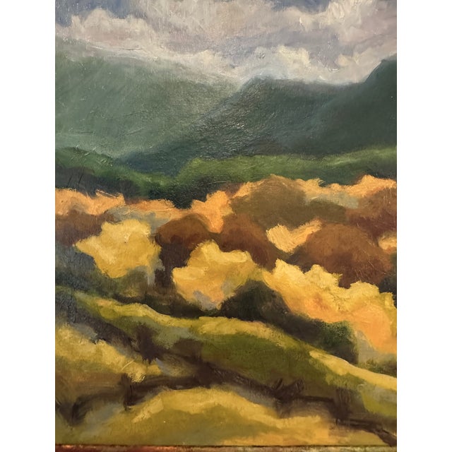 This landscape oil painting on linen panel was painted en plein aire in Bath County VA at Ft Lewis Farm. The subject...
