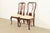 Queen Anne Thomasville Queen Anne Carved Solid Mahogany Side Chairs or Dining Chairs, Pair For Sale - Image 3 of 14