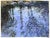Moving water, contemporary landscape painting. Acrylic on paper. Measures 18x24 inches. A white border in left around the...