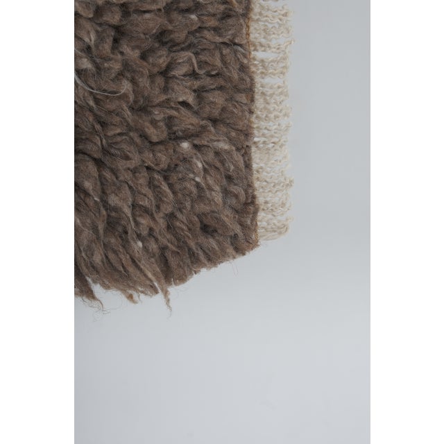 1960s Vintage Organic Wool Turkish Tulu Rug 2'9'' X 4'1'' For Sale - Image 10 of 12