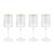 2020s Ottica White Wine Glasses with Gold Rim, Set of 4 For Sale - Image 5 of 5